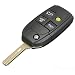 Produktbild mark8shop Fernbedienung Auto Key Cover FOB Keyless-Case Flip-Schlüssel Shell 4 Tasten für Volvo