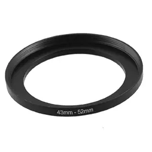 Global Niche Camera Repairing 43mm to 52mm Metal Step Up Filter Ring Adapter
