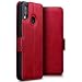 Produktbild TERRAPIN, Kompatibel mit Huawei P20 Lite Hülle, ECHT Leder Börsen Tasche - Ultra Slim Fit - Betrachtungsstand - Kartenschlitze - Rot