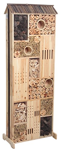 Preisvergleich Produktbild Großes Insekten-Hotel aus Holz, doppelseitig