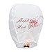 Produktbild Sky Lanterns – 10 x Happy New Year Laternen – Umweltfreundliche Himmels-Laternen für Weihnachten, Silvester, chinesisches Neues Jahr, Hochzeiten und Partys. 10 x chinesische Laternen