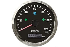 ELING Contachilometri tachimetro GPS 0-125km/h per auto camion moto ATV UTV 85MM