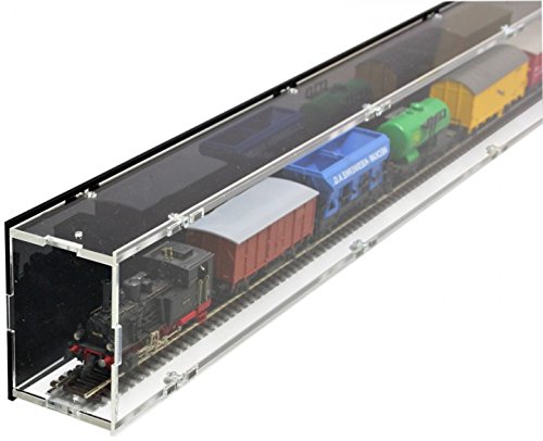 SORA OO / HO-Gauge Model Railway 99cm Single Compartment Case - black back-panel