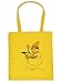 Produktbild Lustige Geschenktasche für Weihnachten : Lustiger Gangster Schneemann -- Baumwolltasche Weihnachten Farbe: gelb