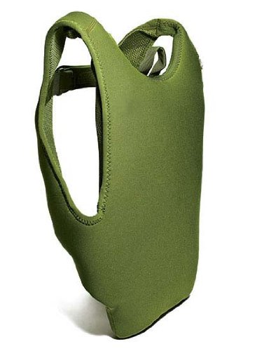 IDESK Rucksack-Weste für Laptops von 25,4-38,1 cm (10-15 Zoll), Schwarz / Grün - 6