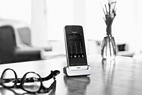 Gigaset SL910 Telefon - Schnurlostelefon / Mobilteil - mit Farbdisplay / Design Telefon / schnurloses Telefon - Freisprechen - schwarz