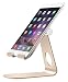 Produktbild MoKo Handy/Tablet Ständer - 210°Grad Multi-Winkel Aluminium Desktop Halterung für Tablet PC, E-Reader, Smartphone, iPhone XS Max/XR/XS, iPad Pro 11, iPad Air 2, Samsung Galaxy Tab, Note 8, Rose Gold