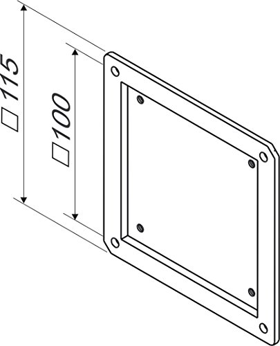 ROLINE VESA Adapter aus Stahl in schwarz | Halterung für Monitor oder Bildschirm | Wandhalterung TV | 75 x 75 auf 100 x 100 - 4