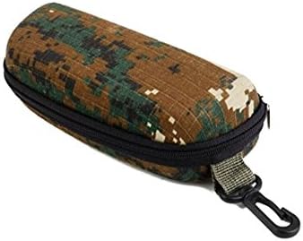 ningteng Sunglasses Sunglasses Zip Box with Clip (Green Camo)