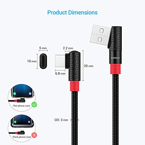 C ble USB C angle droit SUNGUY 2-Pack 1M 3FT USB tress A 135 degr s USB C C ble de recharge rapide angle droit pour Galaxy S9 S8 Note 8 Google Pixel 2XL Sony Xperia XZ Huawei Mate10 Pro P20 Pro OnePlus 5T et plus reviews C ble USB C angle droit SUNGUY 2-Pack 1M 3FT USB tress A 135 degr s USB C C ble de recharge rapide angle droit pour Galaxy S9 S8 Note 8 Google Pixel 2XL Sony Xperia XZ Huawei Mate10 Pro P20 Pro OnePlus 5T et plus