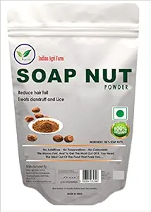 IAgriFarm  Soapnut | Reetha Powder For Silky & Smooth Hairs pack of 200 GM