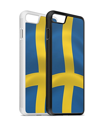 iPhone Schweden Stockholm 3 SILIKON Flipcase Tasche Hülle Case Cover Schutz Handy iPhone 7 Schwarz