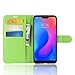 Produktbild AOBOK Xiaomi Mi A2 Lite Hülle, Grün Premium Leder Hülle Flip Case Tasche Cover Hüllen mit Magnetverschluss Standfunktion Schutzhülle handyhüllen für Xiaomi Mi A2 Lite Smartphone