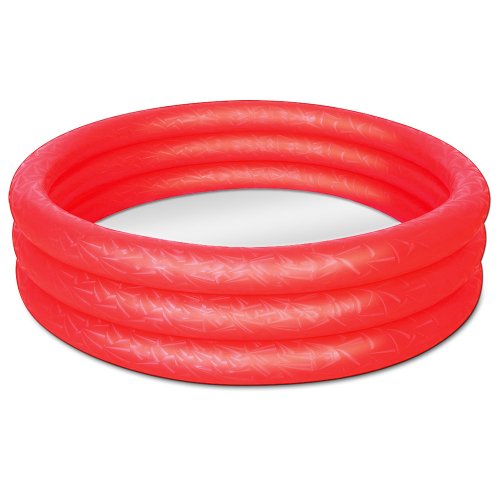 Bestway Planschbecken Embossing Kinder Pool Schwimmbecken Swimmingpool Pool 183x33cm rot
