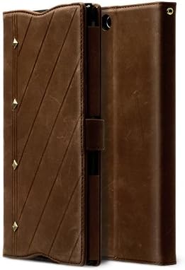 Zenus Neo Classic Diary Case for Sony Xperia Z Ultra - Dark Brown
