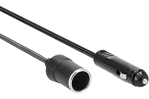 Hama Rallonge allume-cigares ( pour voiture, pour allume-cigare, câble de 1,5 m, adapté aux 12-24 V, pour voiture/camion/véhicule de loisirs/caravanes, fusible de 8 A maximum) Noir