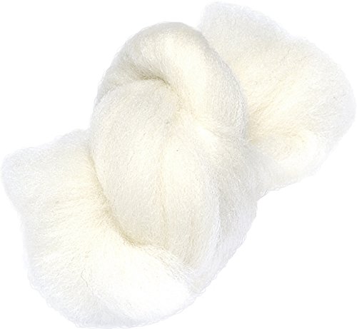 Knorr prandell 212506203 Märchenwolle (zum Nass- und Trockenfilzen geeignet, 50 g) weiß