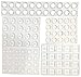 Produktbild GorillaGrit Transparente, Selbstklebende Stoßfängerpolster 106-PC-Kombipackung (rund, sphärisch, eckig) Schalldämpfende, transparente Gummifüße für Schranktüren.