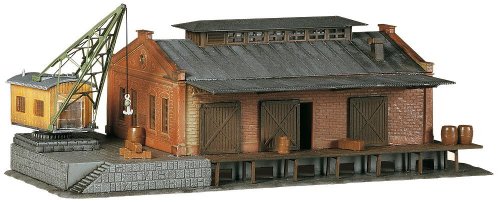 Faller 222180 - Modellismo Ferroviario, Magazzino con Gru