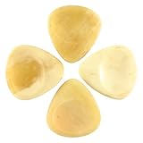 Aus Büffelknochen; Länge: 27 mm; Breite: 25 mm, Stärke: 3,8 mm) ^geeignet für elektrische und akustische Gitarren ^& warmen Töne ^stutzen Form