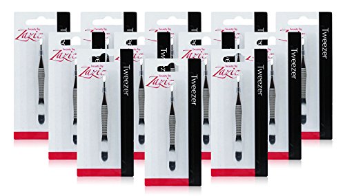12x Zazie Eyebrow Tweezers Hair Beauty Slanted Tip Stainless Steel Tweezer Tool