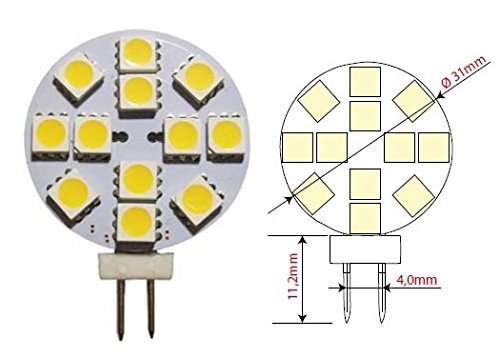 Lámpara LED a Disco Diámetro 31 mm - Base G4 - 1,9 W - Ampio Range de transmisión - SICE 5942620