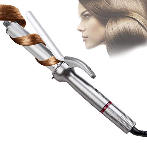 Fer à friser, Miss Gorgeous Upgrade Baguette à friser les cheveux, 1,25 po avec revêtement en tourmaline en céramique - Pointe de la baguette isolée et anti-brûlure- 280 ° F à 450 ° F- Moins de dégâts