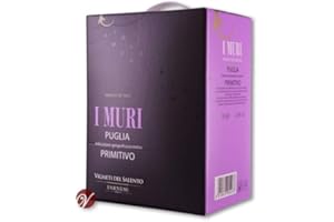 VIGNETI DEL SALENTO Bag in Box Primitivo Puglia I Muri IGP 5 Litres V.Salento