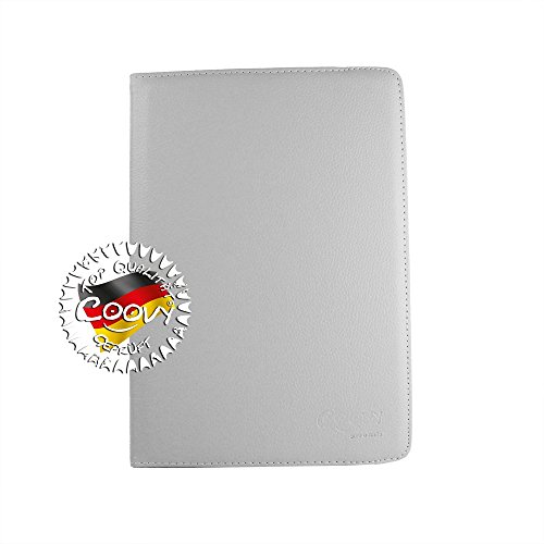 COOVY® 360° ROTATION COVER FÜR SAMSUNG GALAXY NOTE 10.1 GT-N8000 GT-N8010 GT-N8020 SMART HÜLLE TASCHE ETUI CASE SCHUTZ STÄNDER Farbe weiss - 6