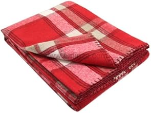 Lovely Casa P15797001 Orcade - Plaid in lana/poliestere, 140 x 140 cm, colore: Rosso