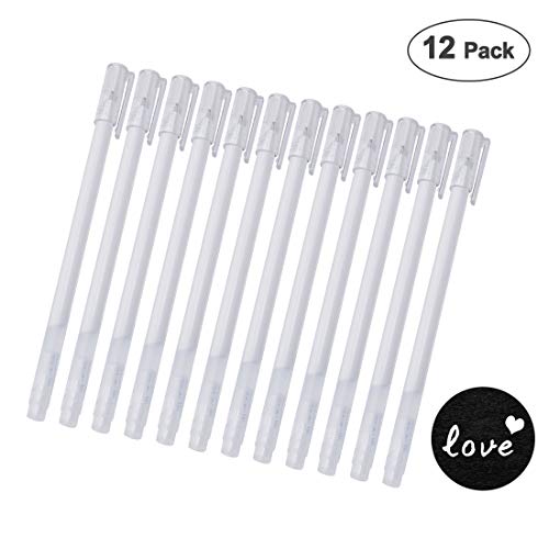 Fittolly Colores Bolígrafos de Gel para Colorear Adultos - Incluye Purpurina, metálico, neón y clásicos - para Scrapbooking, Colorear, Dibujar y Artesanal (48color-1,0mm) (12blanco-0,6mm)