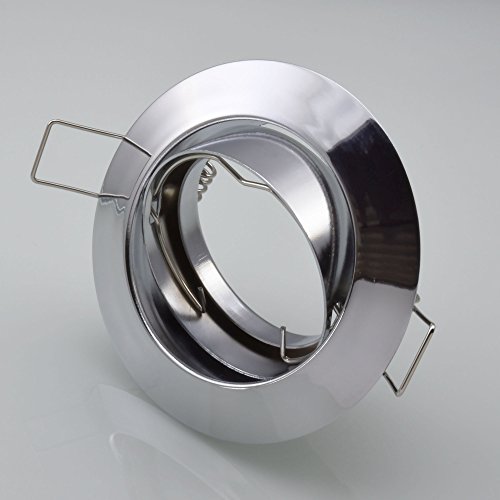 Einbaustrahler 104S-TP Einbaulampe Einbauleuchte Spot Einbauspot GU10 Chrom Einbauspot