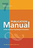 Publication Manual of the American Psychological Association by 