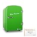 Produktbild Klarstein • Mini Taverna • Mini-Kühlschrank • Hotelkühlschrank • Kühlbox • Warmhaltebox • 4 Liter • 42 Watt • 50er Jahre Design • Tragegriff • herausnehmbarer Einschub • sicherer Türverschluss • Lüfter • Standfüße • leise • leicht zu reinigen • ca. 2,0 kg • grün