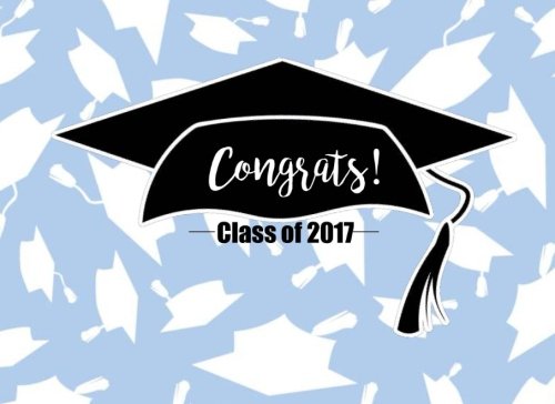 Congrats Class Of 2017 Graduation Guest Booksign In Book - 
