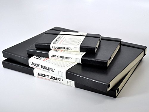 Leuchtturm1917 344675 Skizzenbuch Master (A4+, mit reinweißem, extra starkem 180 g/m² Papier, 96 Seiten) schwarz - 2