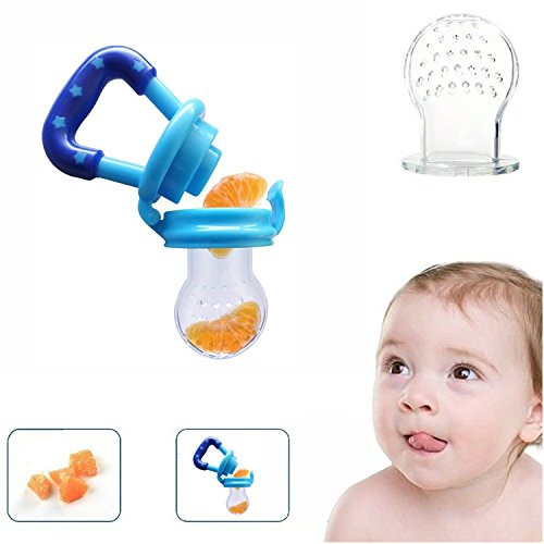 Fruchtsauger, Tinabless Schätzchen Schnuller Gemüse sauger für Schätzchen mit 2 und Clip - 3
