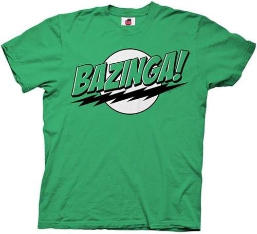 The Big Bang Theory , Bazinga ! , Green T-Shirt, XXXL [Apparel]