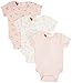 Pumpkin Patch Baby-Girls 3 Pack Bodysuit, Cloud Pink, 3-6 Months