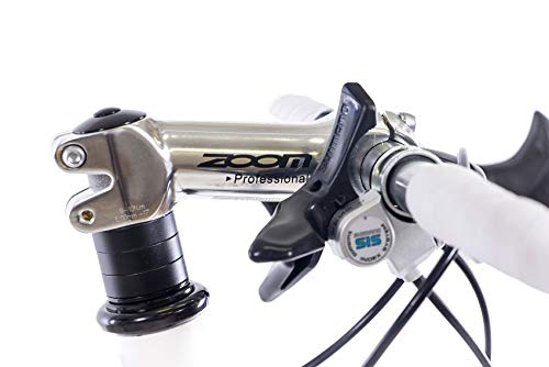 CHRISSON - VINTAGE ROAD 1.0 Bicicleta de carretera, tamaño 28'' (71,1 cm), color blanco matt, 14 velocidades Shimano - CHRISSON