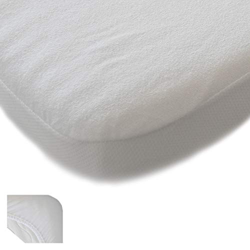 Preisvergleich Produktbild Qool24 Inkontinenz Wasserdicht Spannbettlaken Bettlaken für Topper mit Rundumgummizug 15cm Steghöhe 180 x 200 cm