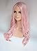 Deluxe Long Curly Pastel Pink Heat Resistant High Fashion Celebrity Wig