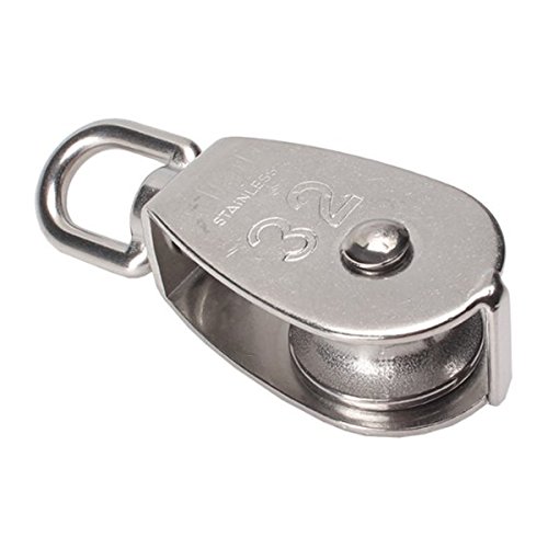 WINOMO Prämie Rope Pulley 32mm Swivel Drahtseil Single-sheaved Riemenscheibe Roller - 3