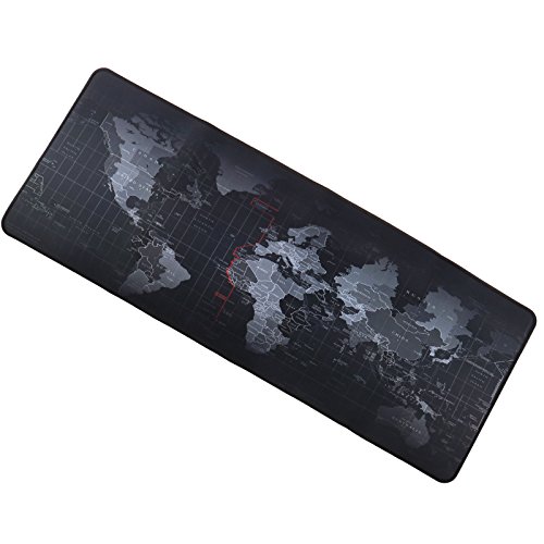 Preisvergleich Produktbild Mausunterlage Mousepad Mauspad Gaming & Office Pad Weltkarte Design 800x300mm