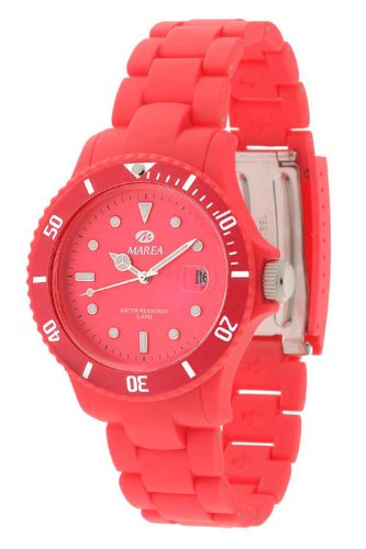 Marea Damen Dau Analog Quarz Pink Fluoreszierend B40106/5