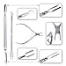 Elite99 3pcs Stainless Steel Remover Cutter Set Manicure Pedicure Care Salon Nail Polish Tools Nail Cuticle Nipper + Dead Skin Pusher (2 pcs)