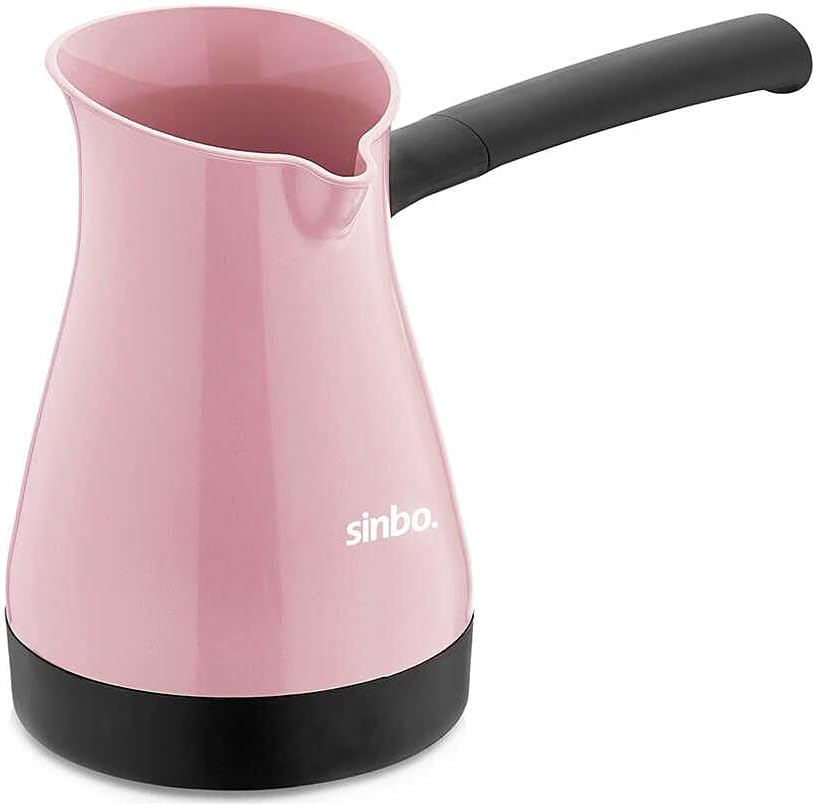 Sinbo Elektrikli Cezve SCM2954, 5 Fincan Kapasite, 400 ml Hazne, 1000 W, Plastik, Pembe