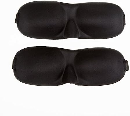 Twin Pack of Lightweight Sleep Masks from The Snoozery in Black