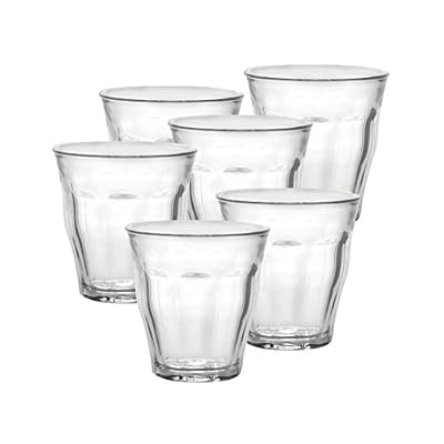 Duralex Picardie verre à eau 250ml, sans repère de remplissage, 6 verre