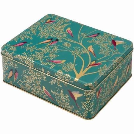 ADDIS Sara Miller - Vert Oiseaux profonde rectangulaire Étain